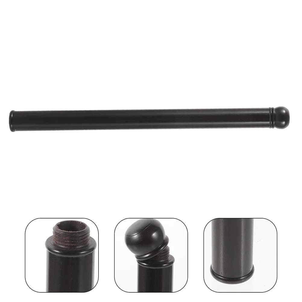 2Pcs Premium Ebony Wood Incense Stick Storage Tube Vertical Holder Screw Lid for Stick Incense Home Decor Aesthetic