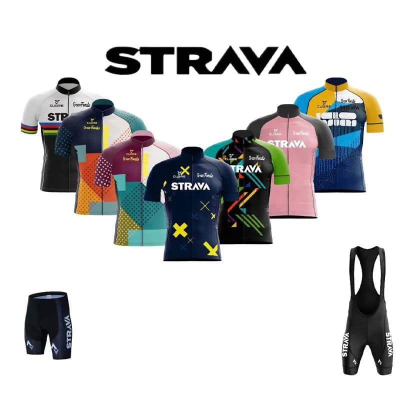 Men's Cycling Knife Strava 2024 Set Breathable Cycling Clothing Summer Bike Shirt Uniform Bike Clothing MTB