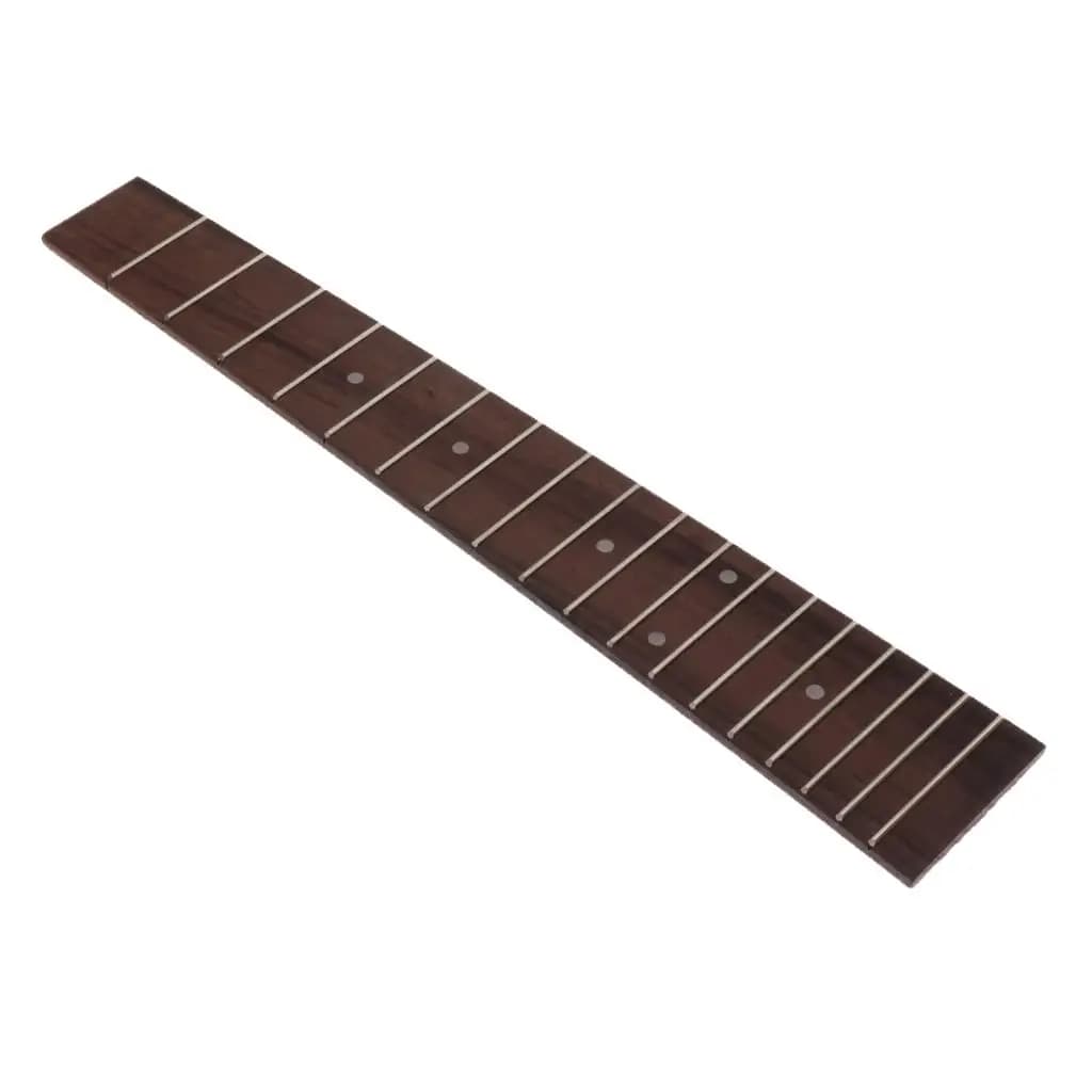 Tastiera in palissandro per ukulele, 18 tasti, parte in legno per chitarra, accessorio da 26 pollici per fai da te Hawaii