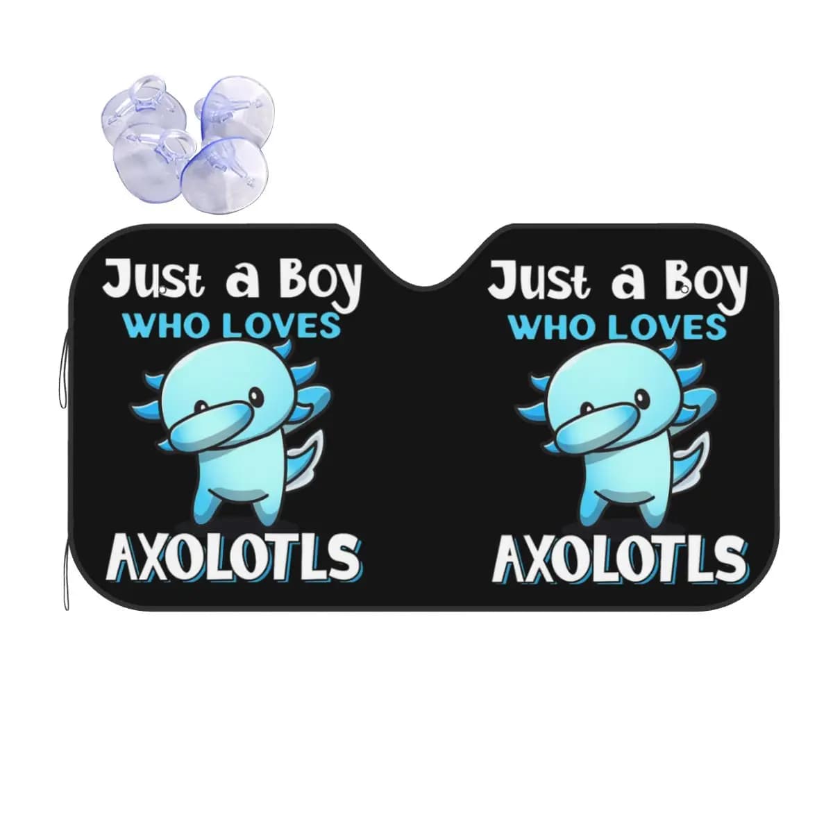 Solo un ragazzo che ama Axolotls Parasole Parabrezza Parabrezza anteriore per auto Finestra Visiera parasole Accessori Coperture