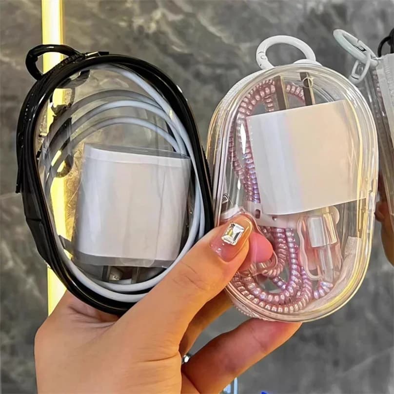 Mini borsa portaoggetti portatile con cerniera, portachiavi, scatola organizer per auricolari, borse per caricabatterie, un regalo per la mia custodia della fidanzata