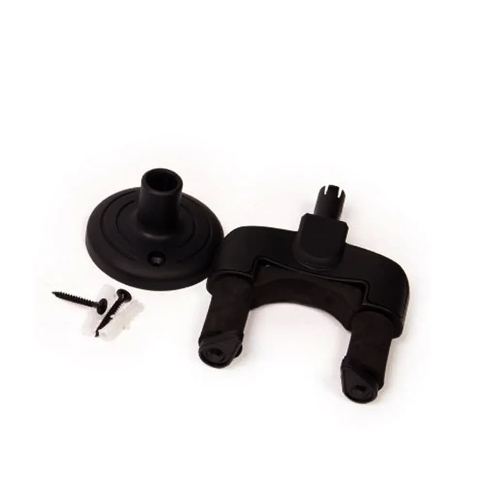 Guitar Hanging Hook Wall Mount for Acoustic Electric Guitar Mandolin Ukulele Black Heavy Duty Plastic Bracket Headstock Secure