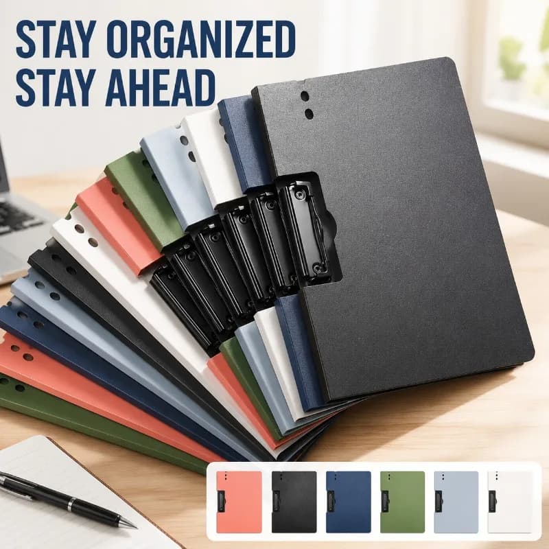 Thickened A4 File Folder Document Organizer Writing Clipboard Test Paper Holder Office Writing Pad Archive Case Sorting Various