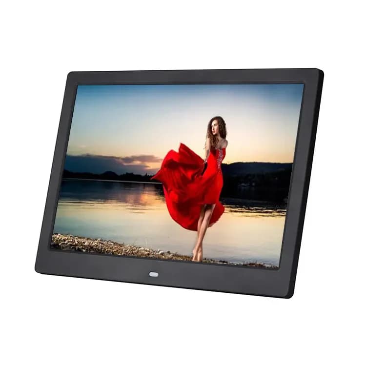 14 Inch 1280*800 LED Screen Wall Mount Digital Photo Frame Download Mp4 Movies