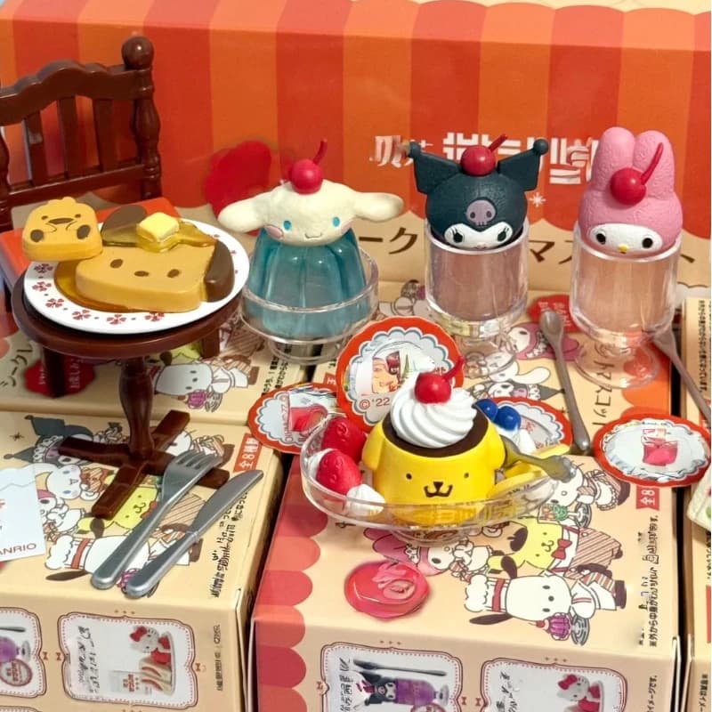 Serie Retro Coffee Store Blind Box Kulomi Make Tea Action Figure, Giocattoli Carini e Trendy, Decorazione da Scrivania, Regali a Sorpresa di Compleanno