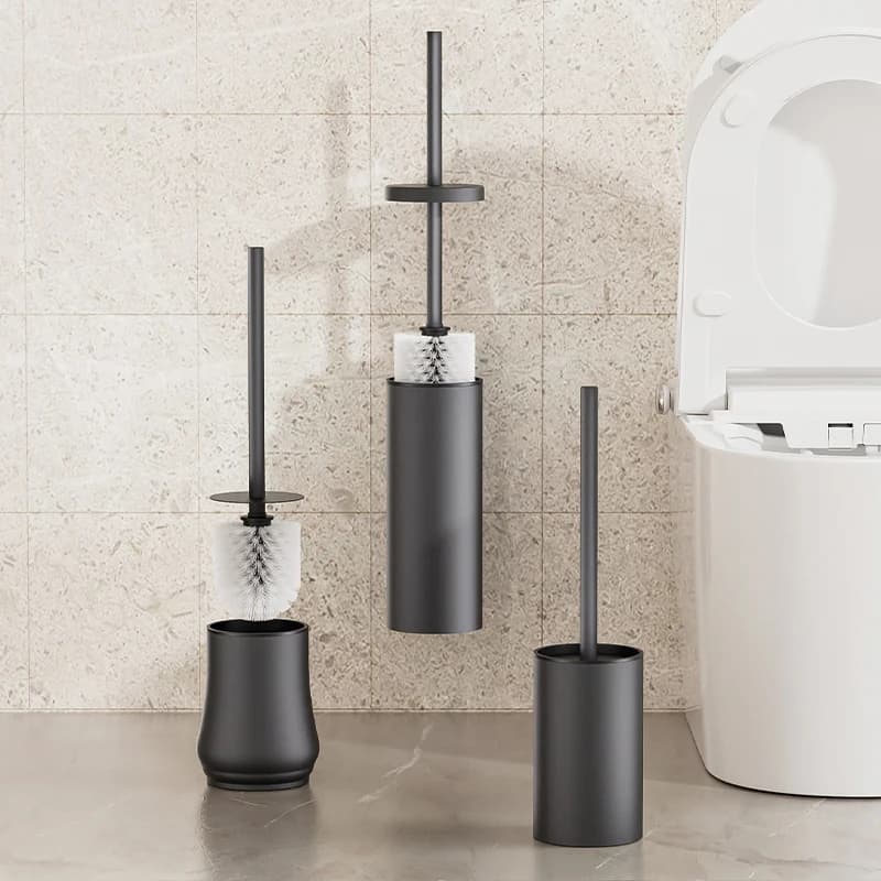 Scopino per WC da bagno, pulizia per WC a prova di odore montata a parete, scopino per WC, spazzola per accovacciare