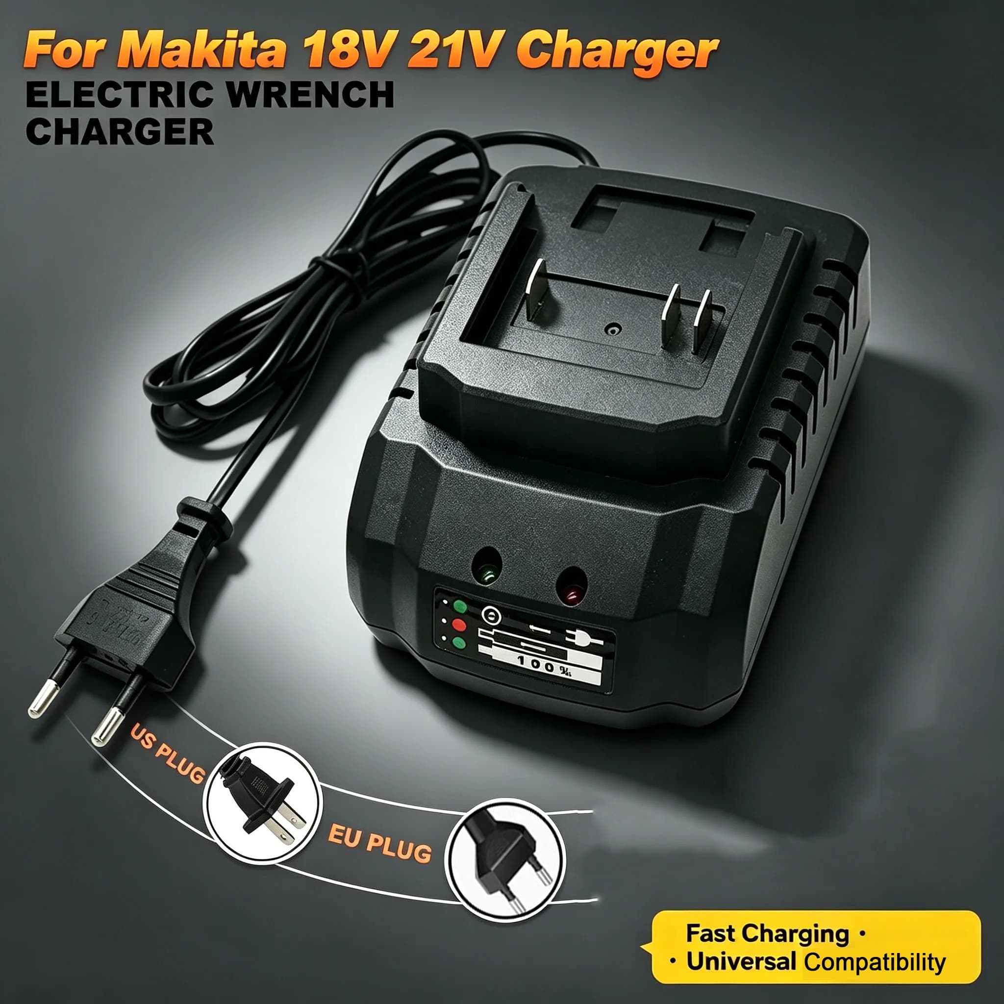 for Makita pin charger 18V 21V EU US electric drill electric wrench Angle grinder charger electric tool battery charger
