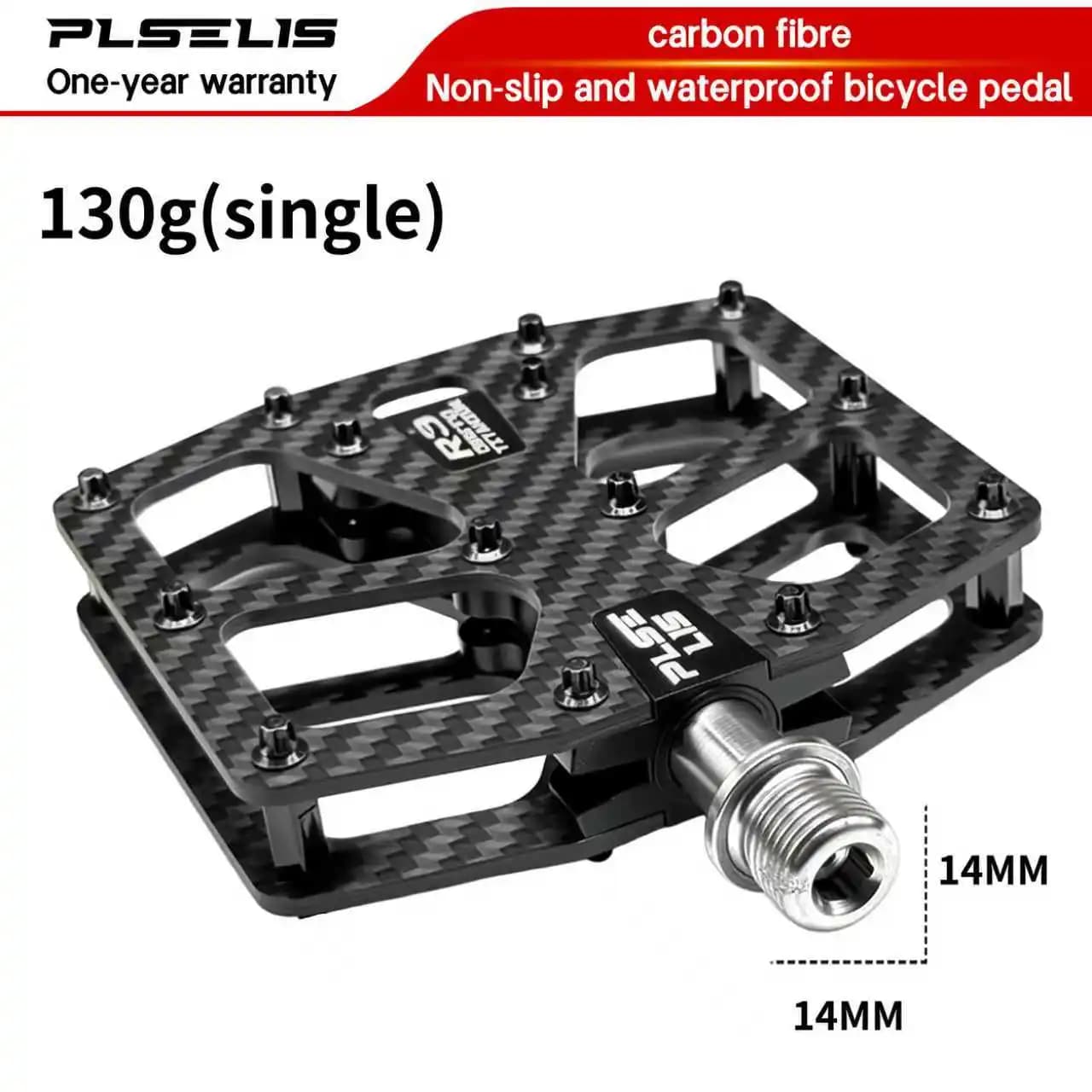 Ultralight Carbon Fiber Road Bike Pedal Plselis 260 g (double) 14 mm universal wear-resistant assembly.