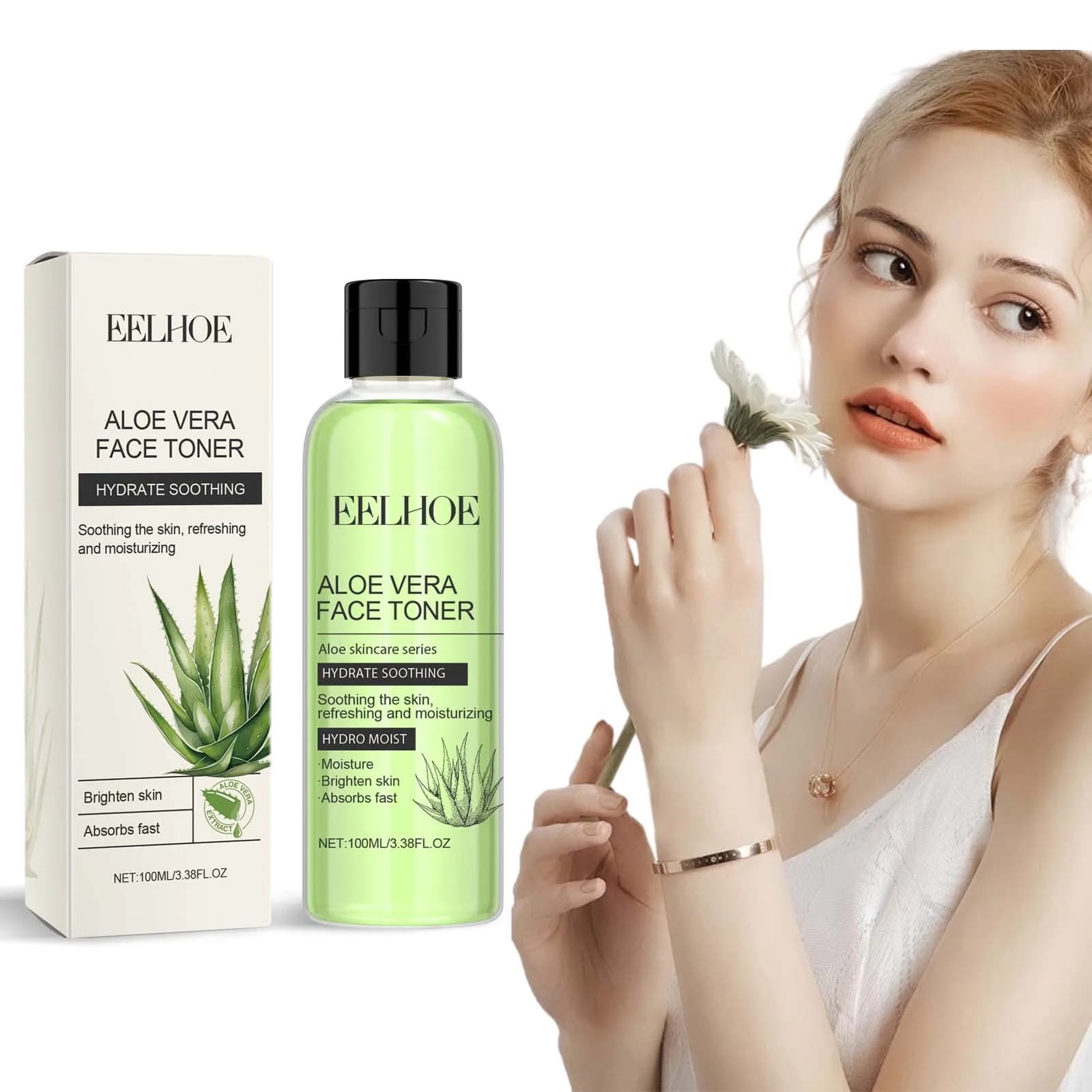 100ml Aloe Vera Toner Tonico Idratazione Controllo del Petrolio Rinfrescante Ringiovanimento Liscio Tonico Idratante Viso Siero Cura Della Pelle Nuovo