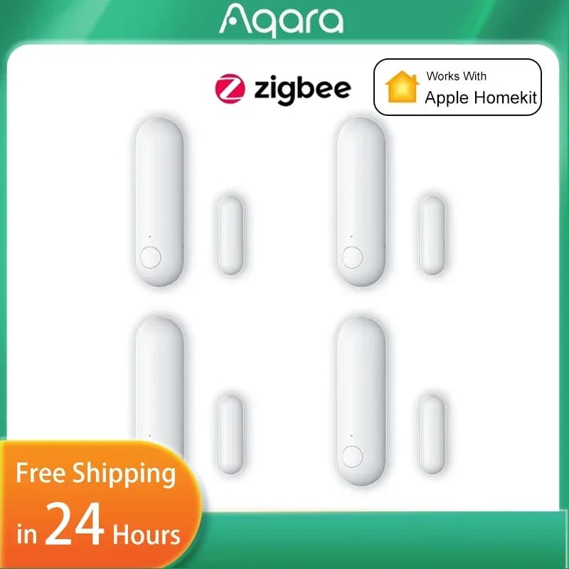 Sensore per Porte e Finestre Aqara P1, Allarme Magnetico Wireless Antifurto per Casa Intelligente, Compatibile con Homekit, Zigbee 3.0, Dispositivi Aqara per la Casa