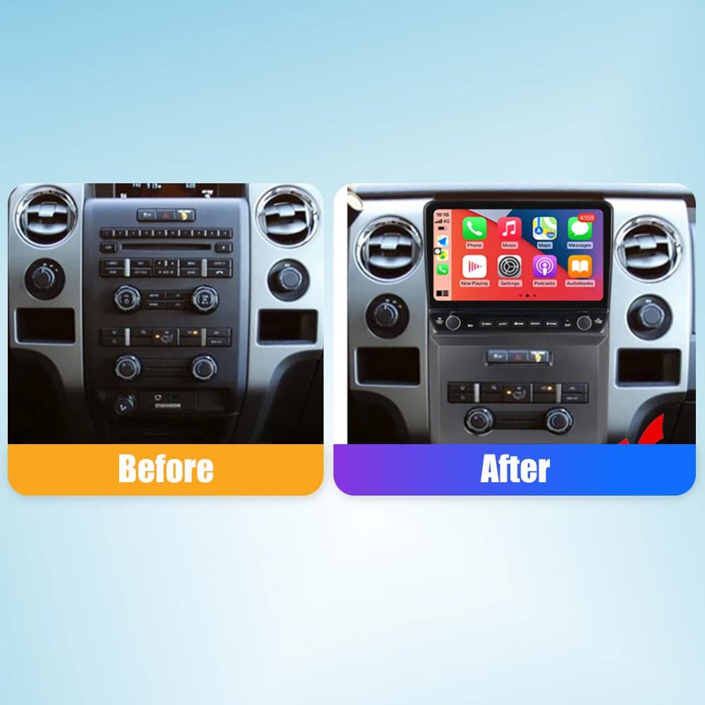 2Din Android Autoradio Per Ford F150 Raptor 2009 2Din Auto Stereo GPS Lettore Video di Navigazione Carplay Android Auto BT WIFI 4G Lui