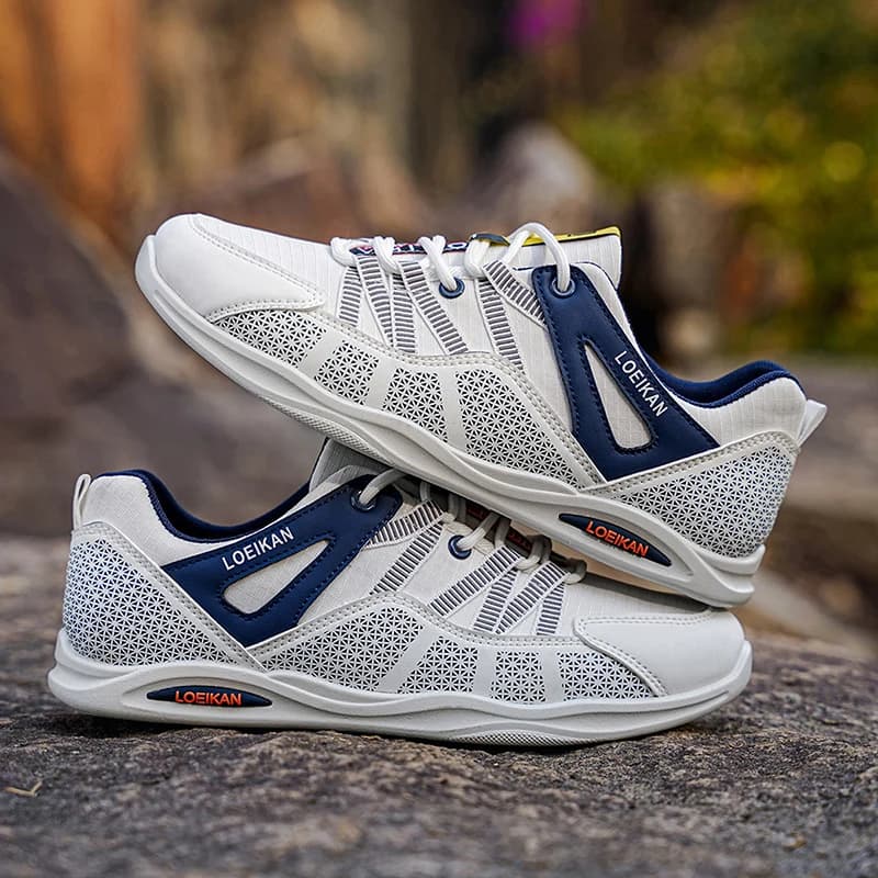 LOEIKAN Sneakers da uomo in rete traspirante, scarpe da passeggio casual leggere e antiscivolo