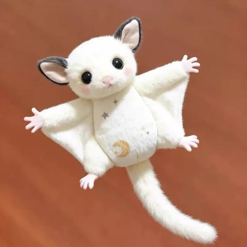 Peluche di Pappagallo Volante (Sugar Glider) Carino, Adorabile Animale di Peluche per Bambini, Regalo e Decorazione per la Casa