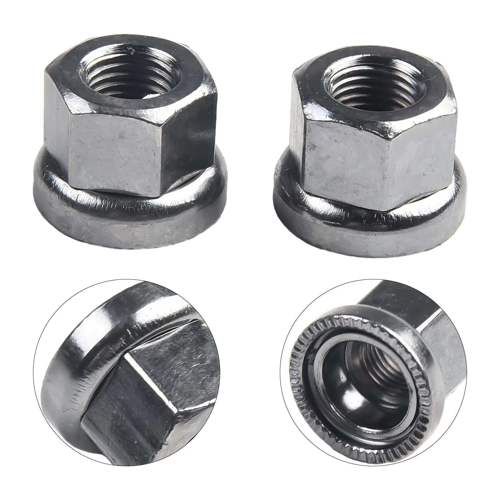 2PCS In Acciaio Inox/Asse Ruota Del Ciclo Della Bici/Dadi Pista Dimensioni M9/M10 Parti di Ricambio Della Bicicletta Per Mozzi A Volare Morto/Anteriore/posteriore