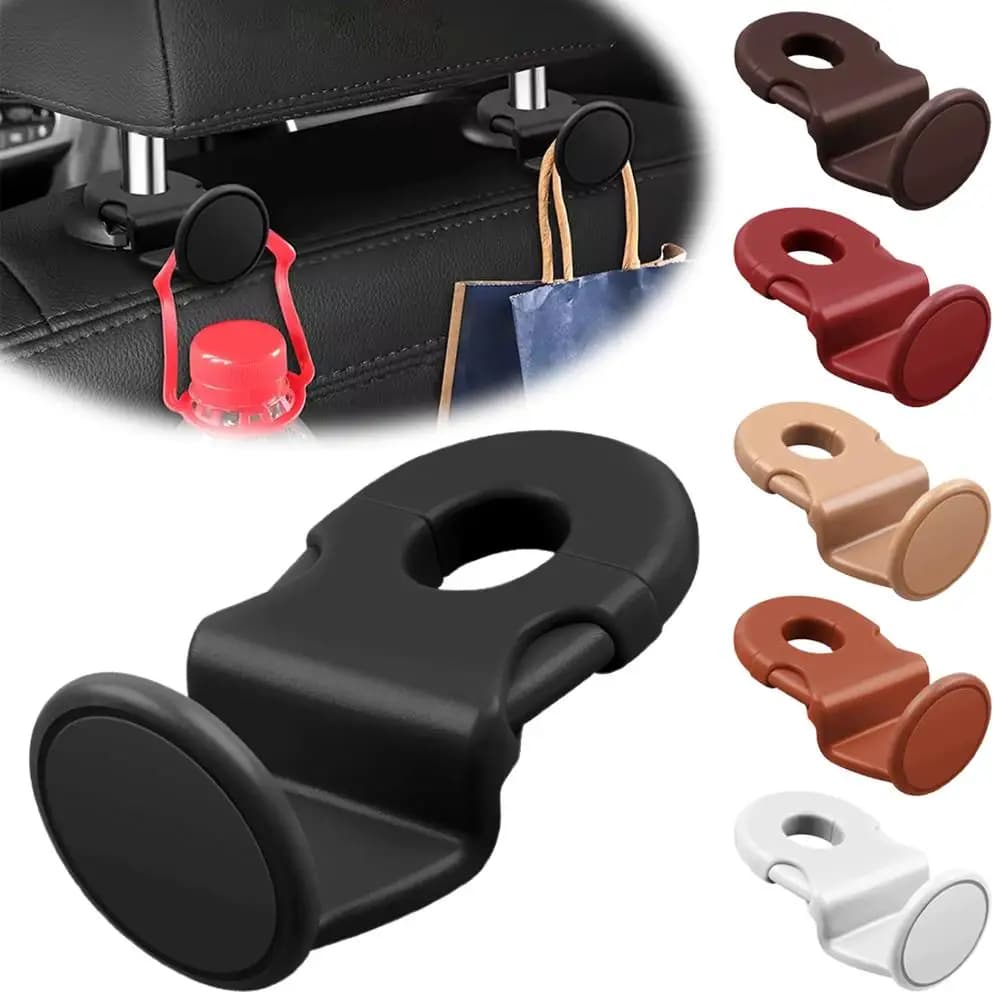Gancio per schienale del sedile montato su auto multifunzionale Gancio per portaoggetti per piccoli oggetti posteriore nascosto Supporto per organizer Accessori interni per auto