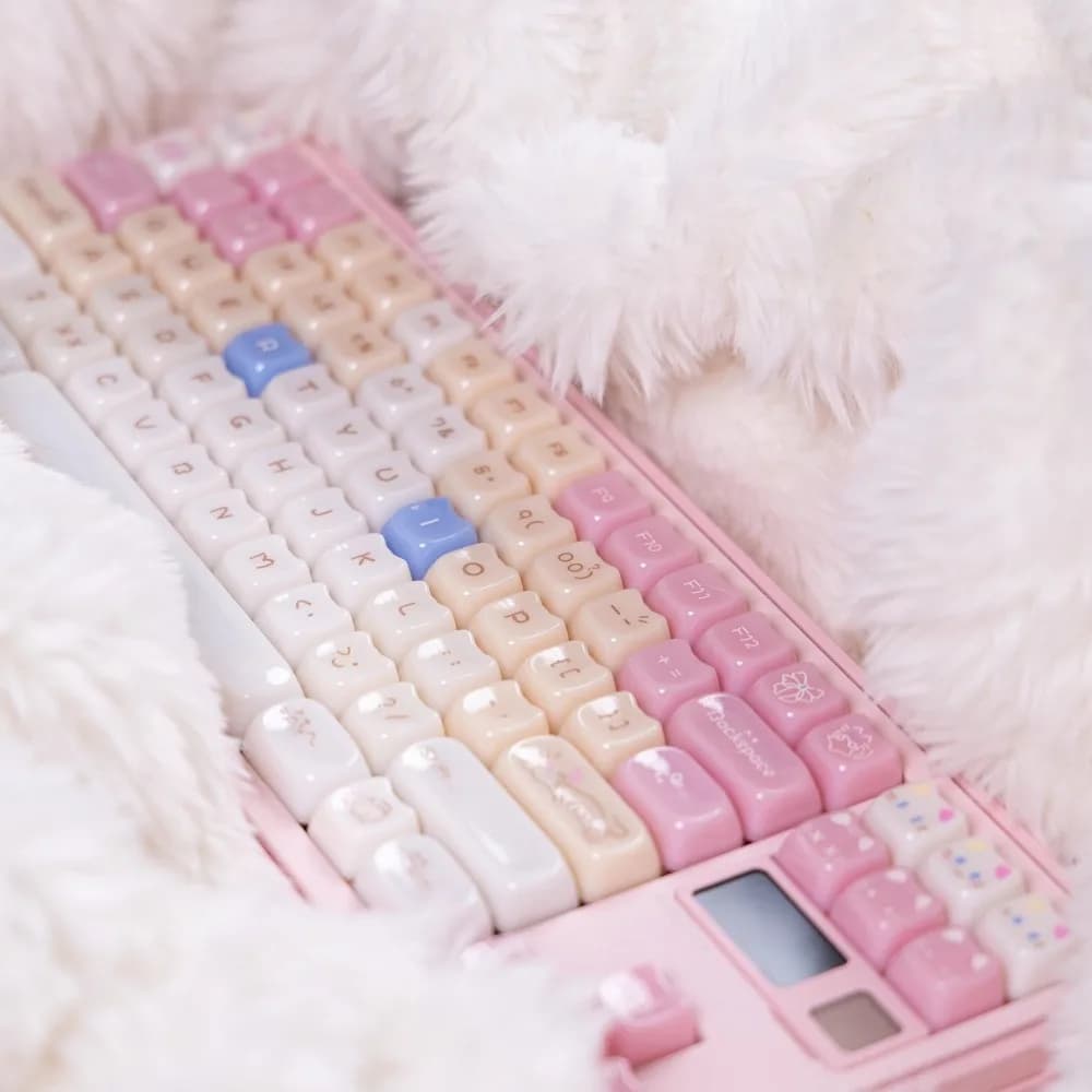 Puppet Cat Keycap Jelly Candy Cat Keycap MAO Altezza Materiale PC Compatibile con tastiera meccanica ad asse magnetico