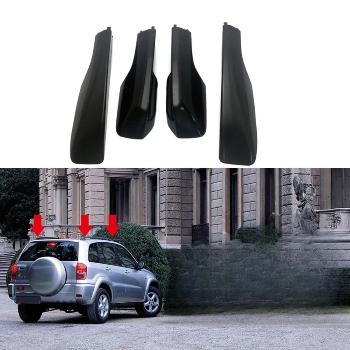 Copertura per Portapacchi da Tetto per Toyota RAV4 2001-2005 2006-2012 2013-2018, Accessorio di Modifica