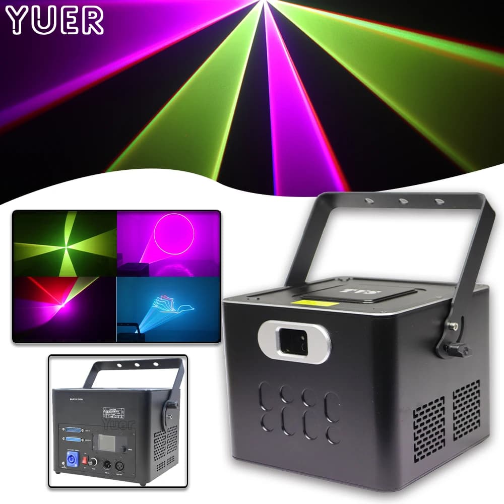 ILDA 10w RGB Animazione Laser Scanner Fascio Stage Light Show Party Dj Disco SD Card Bar Discoteca Coperta Natale Danceprojector