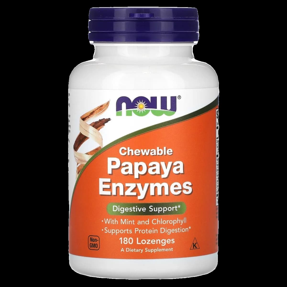 Papaya Enzyme Chewable Tablets 180 Count - Relieve Bloating Aid in Protein Digestion Digestive Supplement
