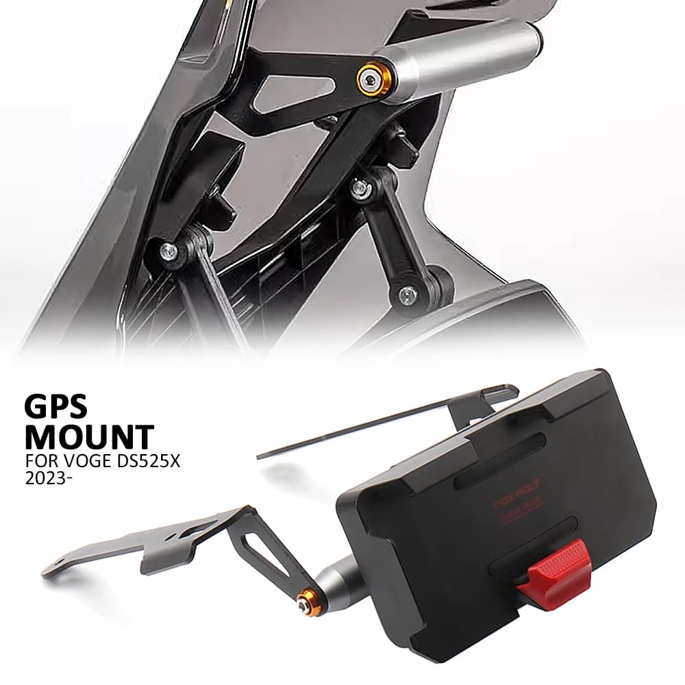 12 MILLIMETRI 22 MILLIMETRI DSX 525 DS 525 X Staffa di Navigazione Del Telefono Del Motociclo Barra Anteriore GPS Parabrezza Supporto Per VOGE 525DSX DS525X