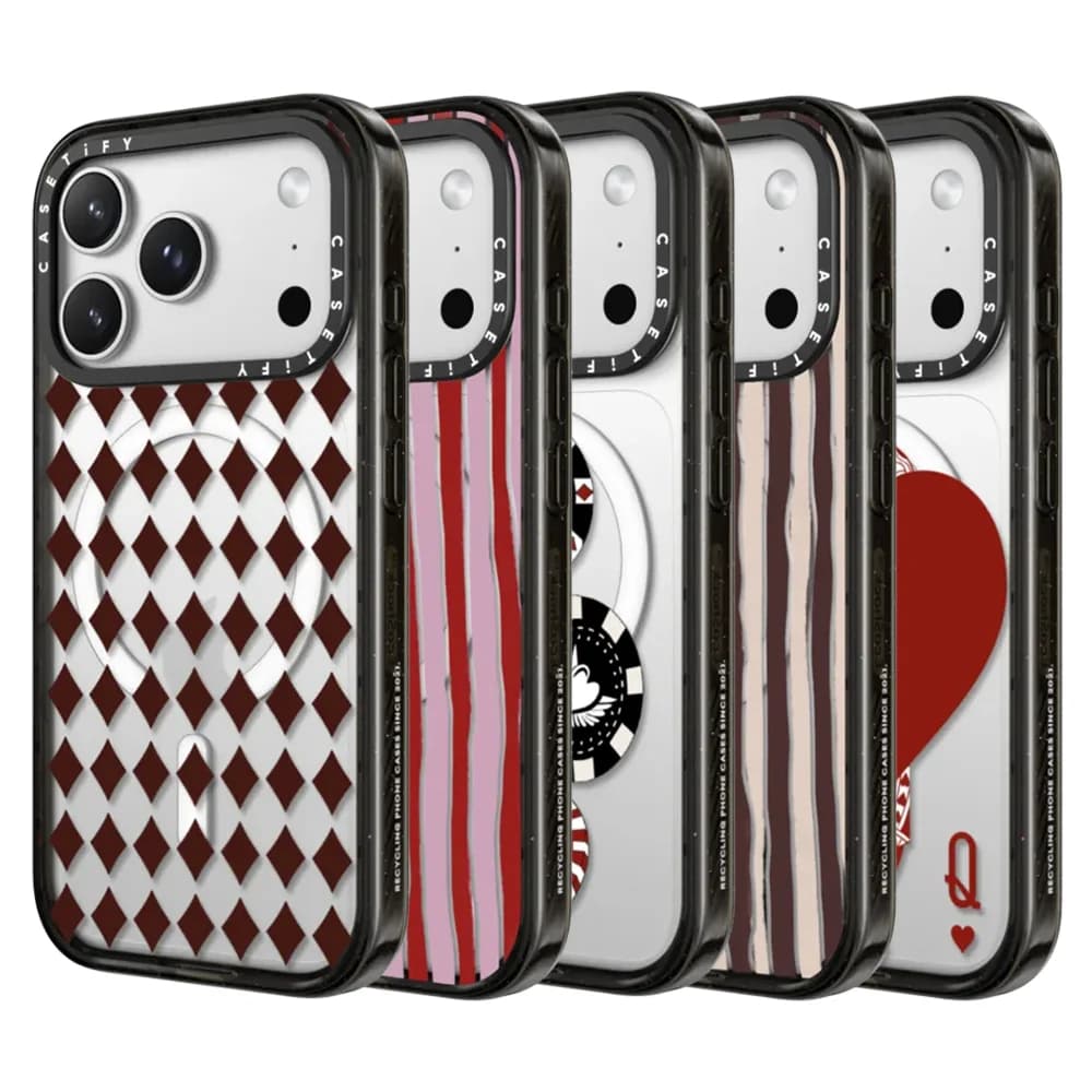 CASETiFY Serie Metallo con Strass Custodia Magnetica Anti-caduta per iPhone 13 15 17 16 Pro Max Air 14 Plus Cover Protettiva