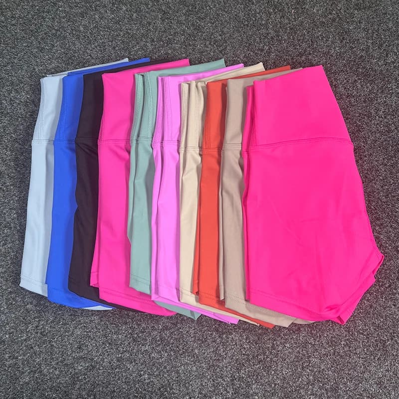 Women's High Waist Yoga Shorts Fitness Race Cycling 3 point yoga shorts with breathable fitness background