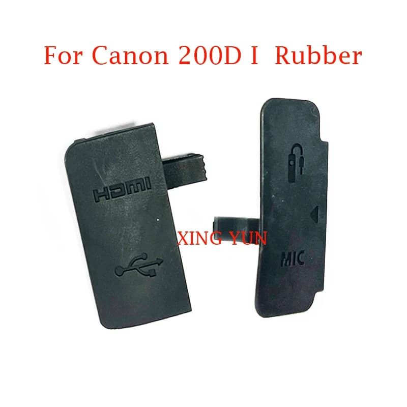 NUOVO USB Coperchio In Gomma Porta HDMI-compatibile MIC Cap Interfaccia di Copertura Per Canon EOS 200D-I Parte di Riparazione Della Fotocamera Digitale