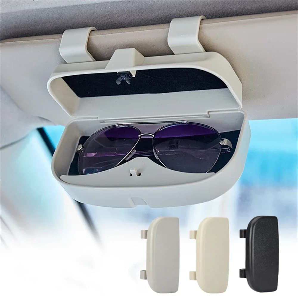 Car Glasses Box Portable Car Sunglasses Holder in Car Goggle Holder Visiera Sunglasses Door Lens for Car
