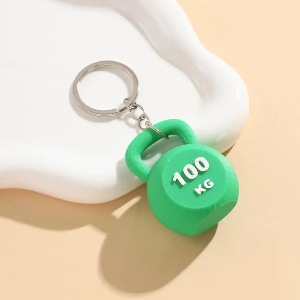 Portachiavi Mini Kettlebell per Appassionati di Sport, Ciondolo Stile Fitness, Imitazione Sollevamento Pesi per Zaino