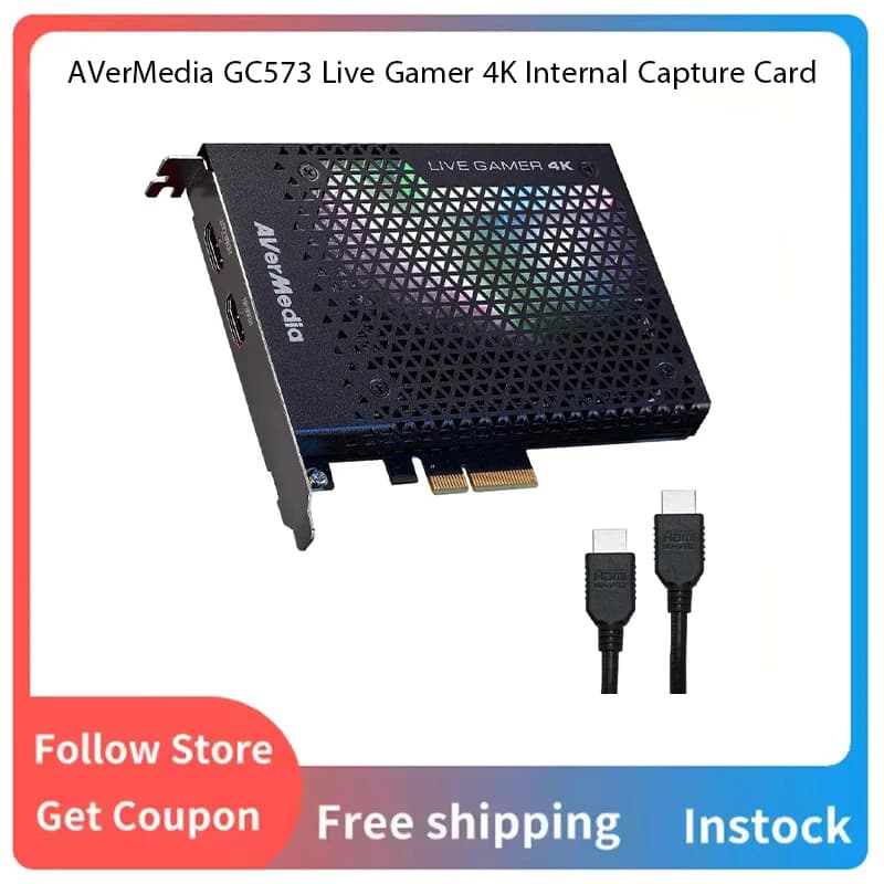 AVerMedia GC573 Live Gamer Scheda di acquisizione 4K HDR a bassa latenza per trasmissioni in diretta PC/PS4/AND/XBOX Windows 10
