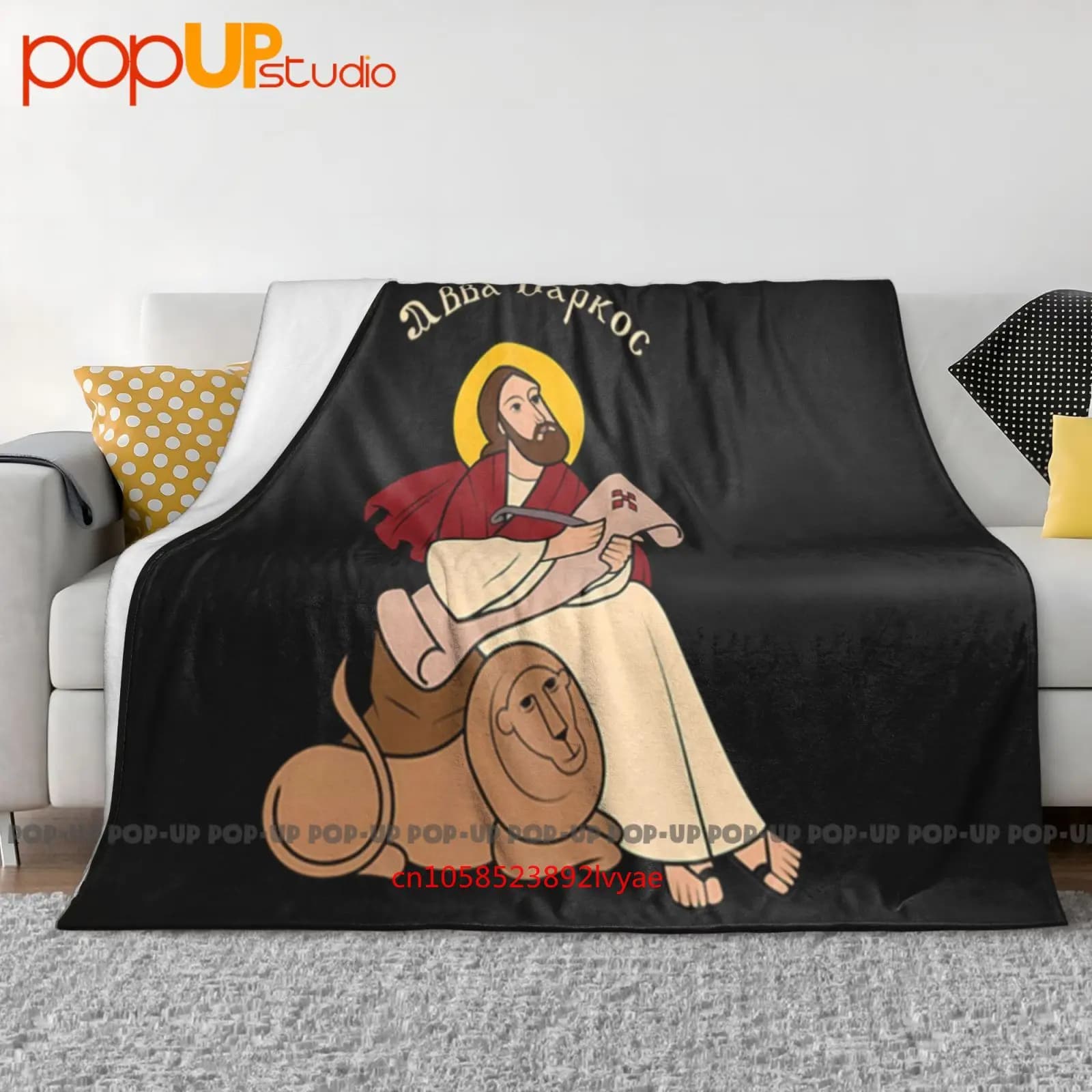 Coptic Orthodox Saint Mark Ultra-Soft Blanket Quilt Winter Sofa Cover Bed Covers
