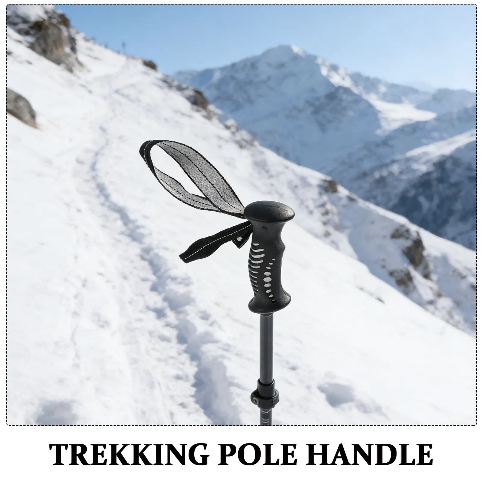 Impugnatura di Ricambio per Bastone da Trekking con Cinturino da Polso Regolabile 16mm, Attrezzatura per Escursionismo e Alpinismo