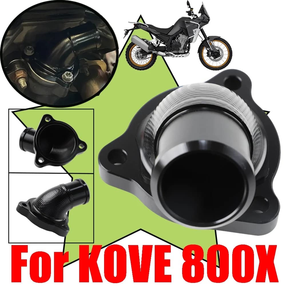 Accessori moto Coperchio alloggiamento termostato Collegamento tubo acqua per KOVE 800X 800 X Adventure Rally Pro Colove 800X ADV