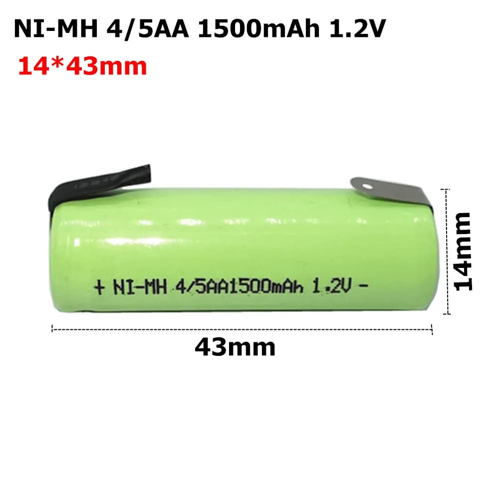 1-2 pieces Ni-MH 4/5AA 1.2V 1500mAh battery for Braun Oral B professional electric toothbrush Care Pro TriZone type 3728 3754 3756