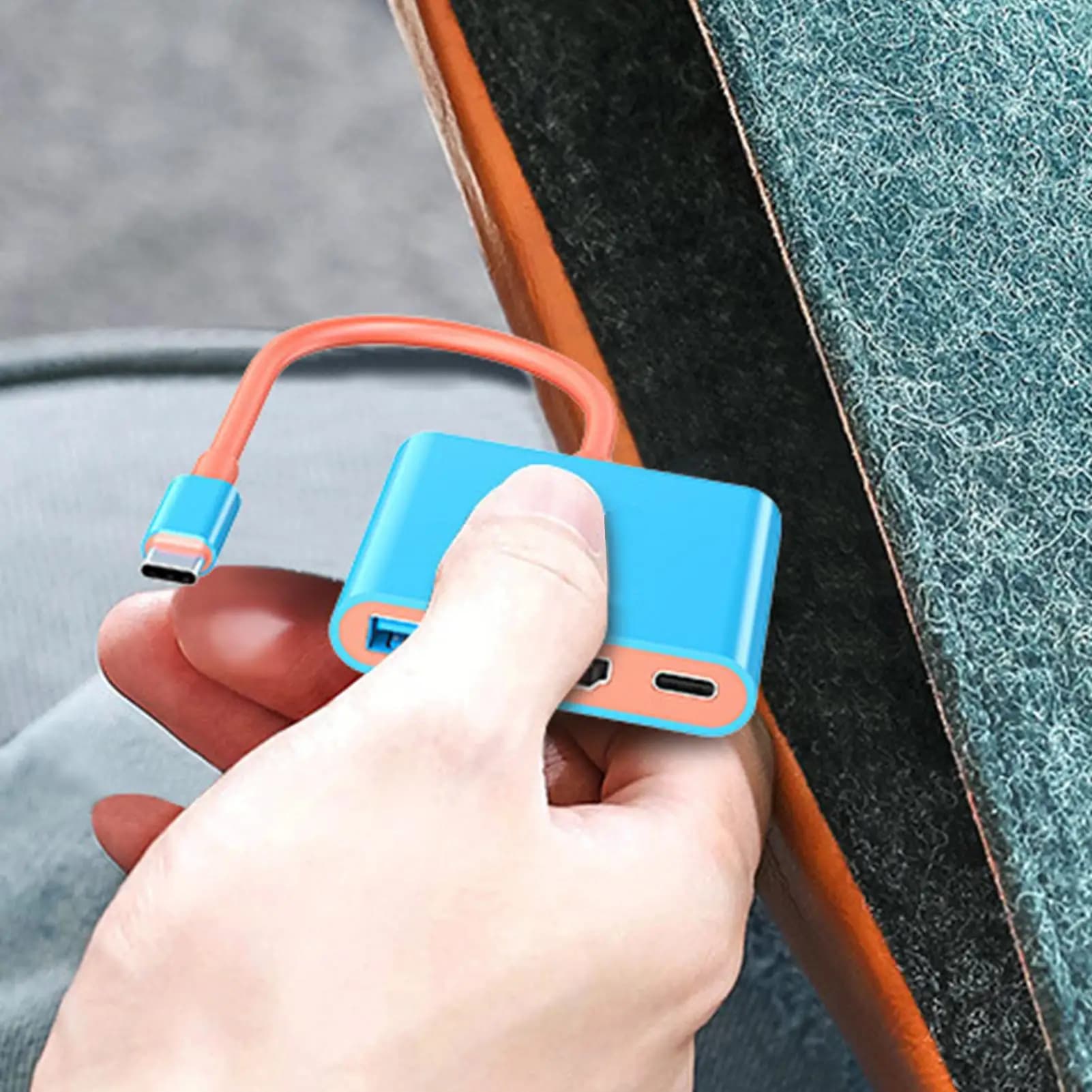 Docking station portatile Dock di espansione 3in1 Dock di espansione splitter dati multiuso a 3 porte Adattatore portatile multifunzionale