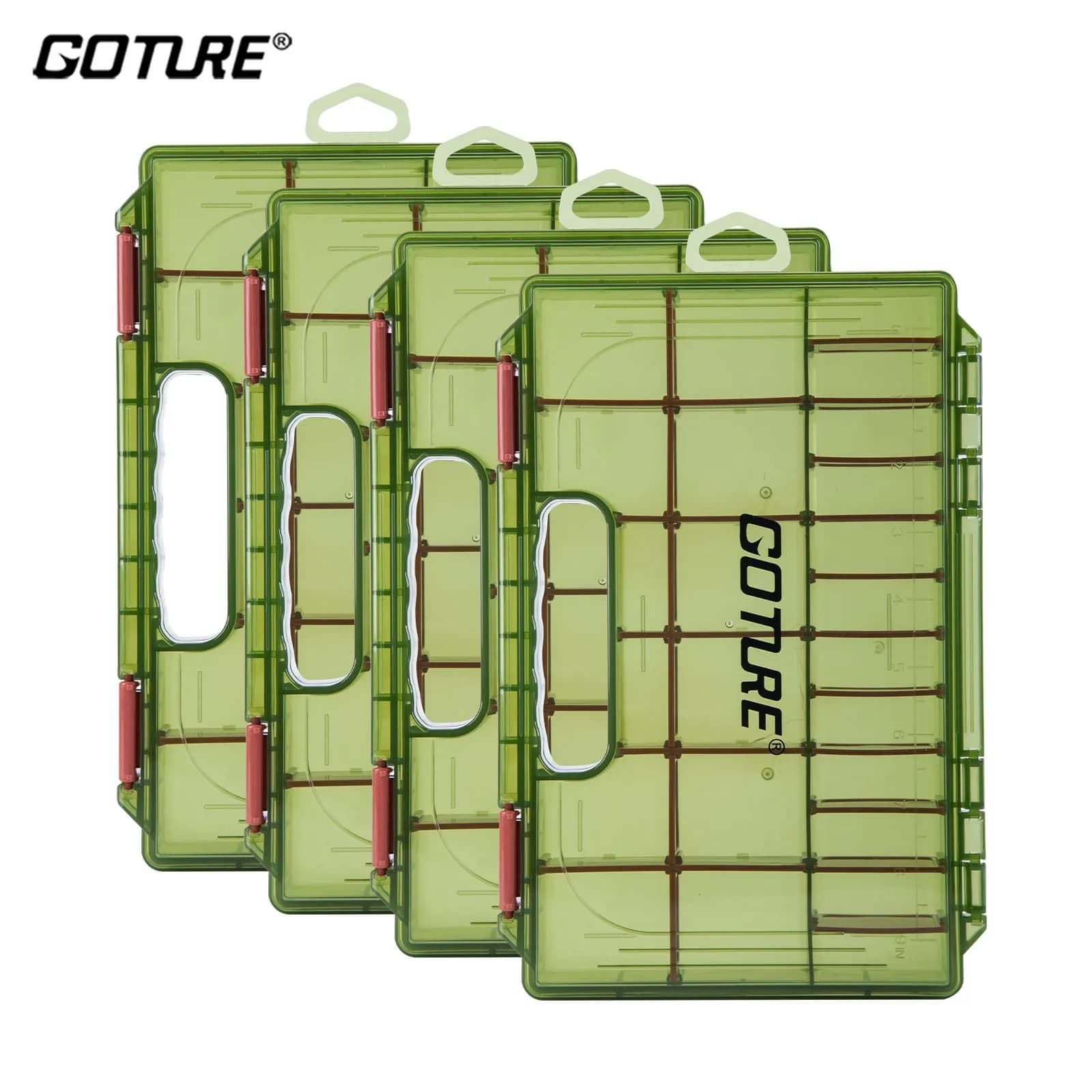 Goture 3600/3700 Waterproof Fishing Accessories Box Esca Hook Housing Double Face Fishing Tool Organizer for baits