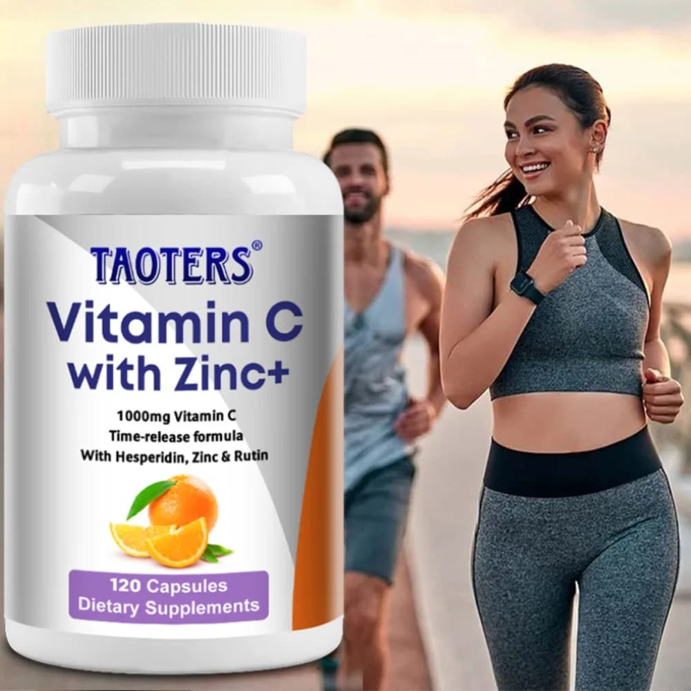 Vitamin C Capsules - Boost Immunity, for Skin, Heart, Teeth Health, Antioxidant, Dietary Supplement