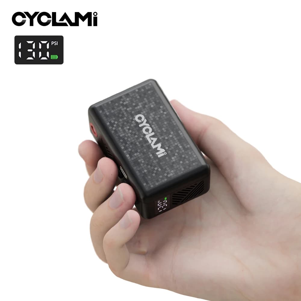 130 PSI CYCLAMI AM6 Pompa di Aria Automatica Tasca Portatile Gonfiatore Elettrico Display della Pressione Dei Pneumatici Gonfiatore Dei Pneumatici MTB Bici Da Strada FV AV