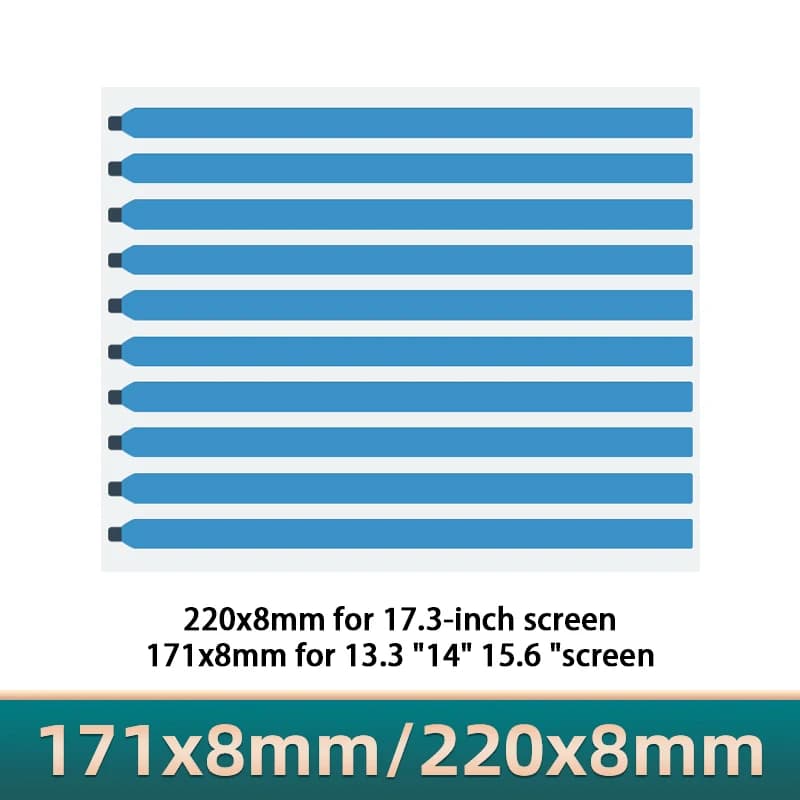 【5/10 pezzi di nastro adesivo LCD a doppia faccia per schermo del laptop, adesivo facile da staccare per accessori per la riparazione di telefoni cellulari, spessore 0,3 mm】