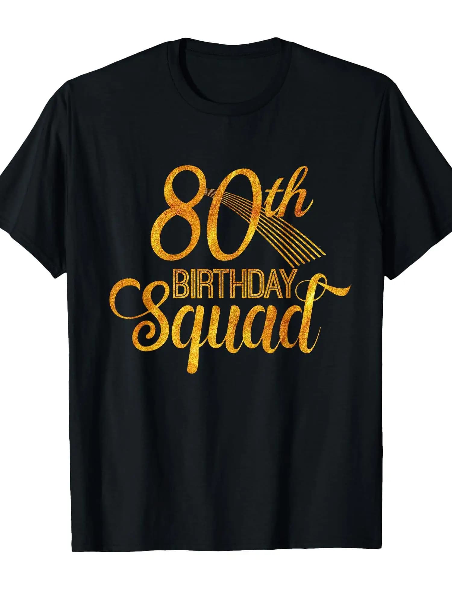 T-shirt commemorativa per il 80° compleanno - Design con il numero 80 per celebrare 80 anni