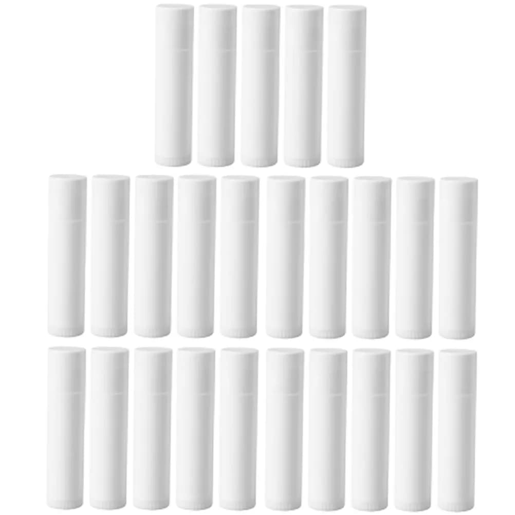 30 Tubetti per Balsamo Labbra in Plastica Premium, Vuoti, per Fai da Te, Contenitori per Pomata Labbra, Accessori per Rossetti Artigianali e Trucco