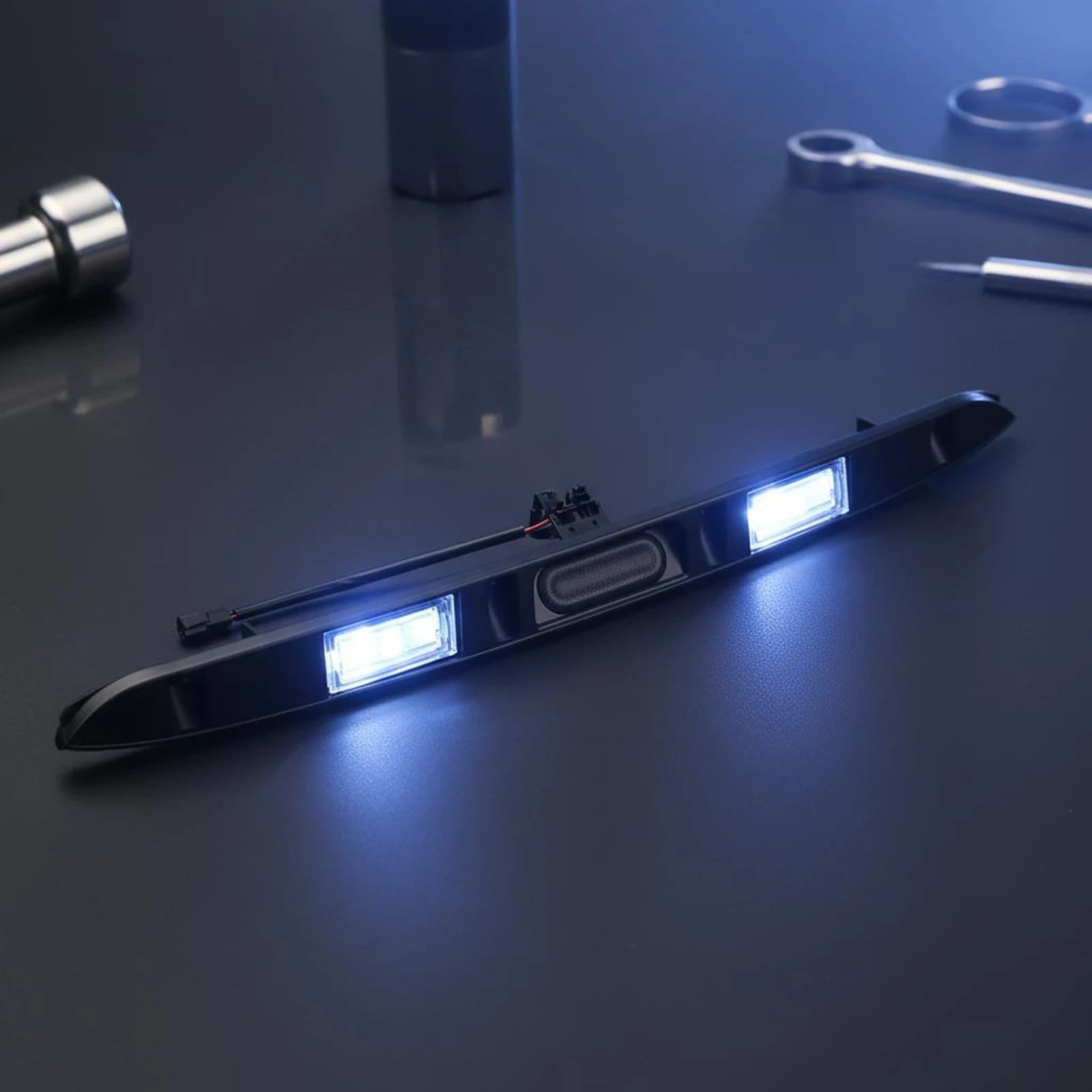 Maniglia del Cofano con Luce Integrata, Accessorio Auto Facile da Installare, Resistente alla Polvere