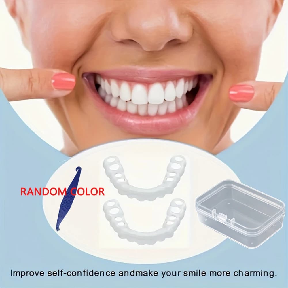 Nuovi apparecchi portatili per sbiancare i denti, coperture temporanee per un sorriso istantaneo, ottima idea regalo per le vacanze H2931