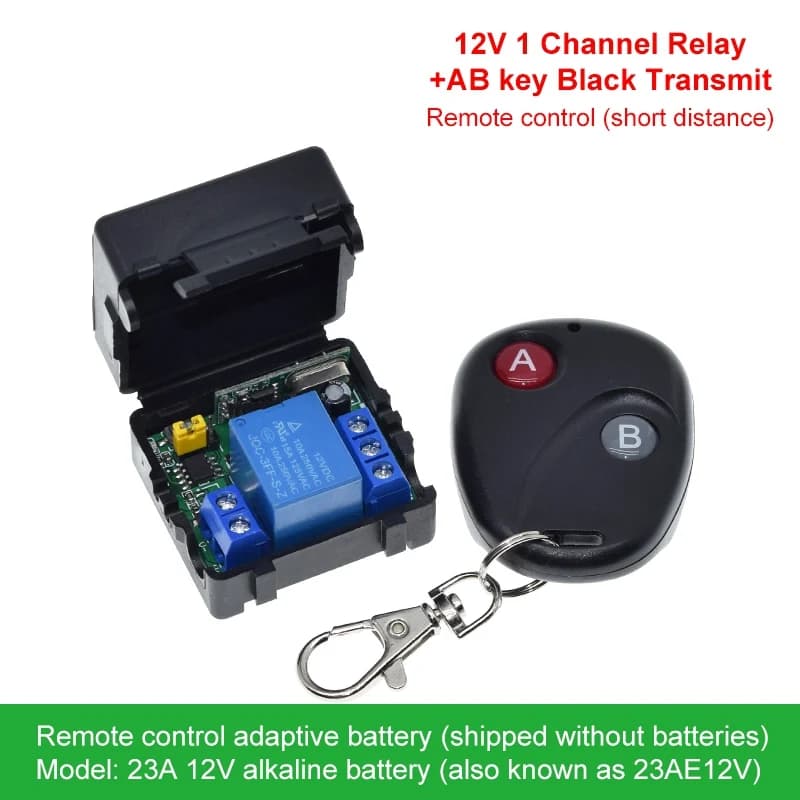 433M Universal Wireless Remote Control Switch 2CH Relay Receiver Module DC 5V 12V Transmitter for Electric Access Control System