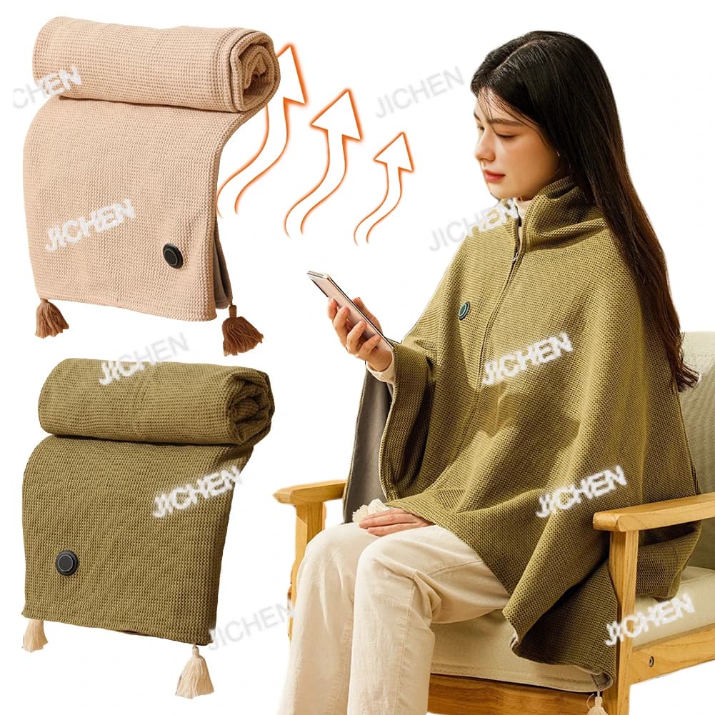 Coperta USd indossabile Neu 3 livelli di riscaldamento Riscaldamento Coperta elettrica Scialle Scialle riscaldato per l'home office