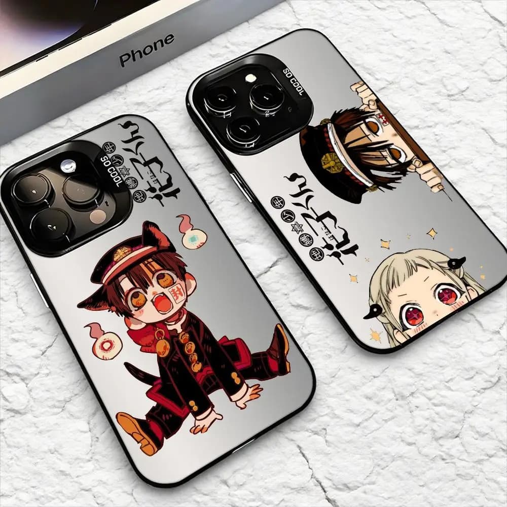 Hanako-kun phone case with T-binding for IPhone 17 16 15 14 13 12 11 Pro Max Air Matte Laser Aurora Shockproof Case