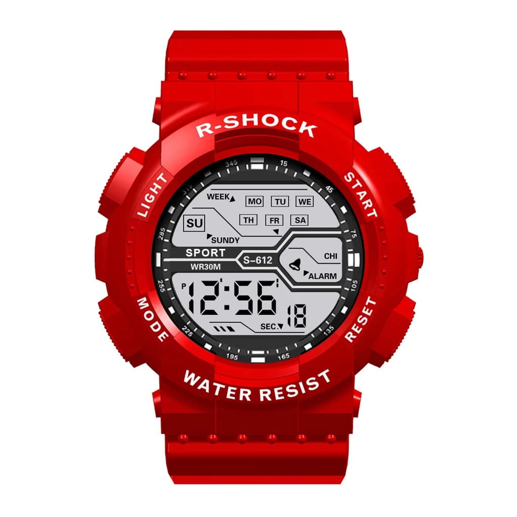 Orologio sportivo da uomo per sport all'aria aperta, multifunzione, schermo grande, LED, elettronico, impermeabile, luminoso, militare, digitale, orologio da polso, Reloj Hombre