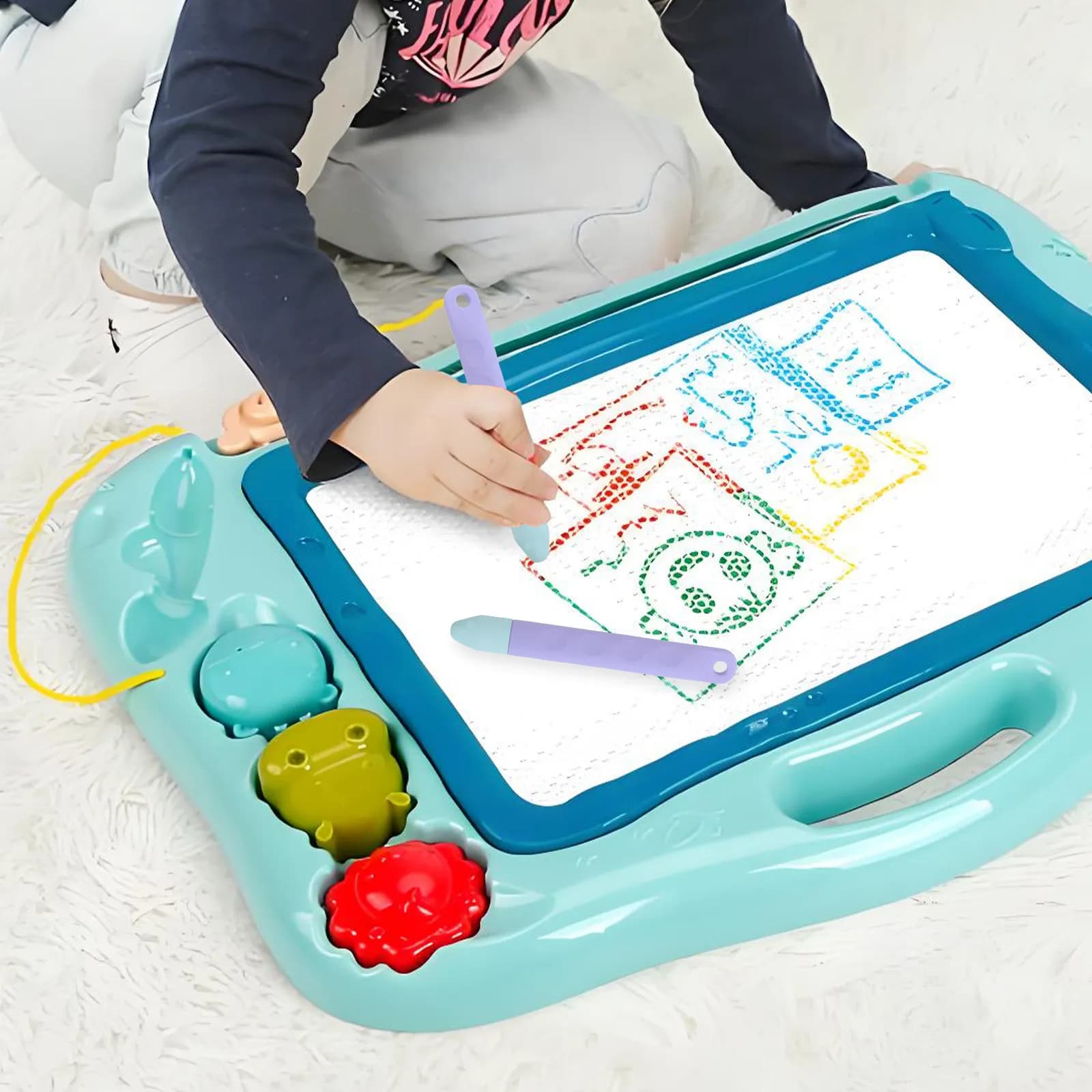 Kids Touchscreen Stylus Pen Sensitive Lightweight Silicone Tip Ergonomic Designed for Tablets Smartphones Learning Devices