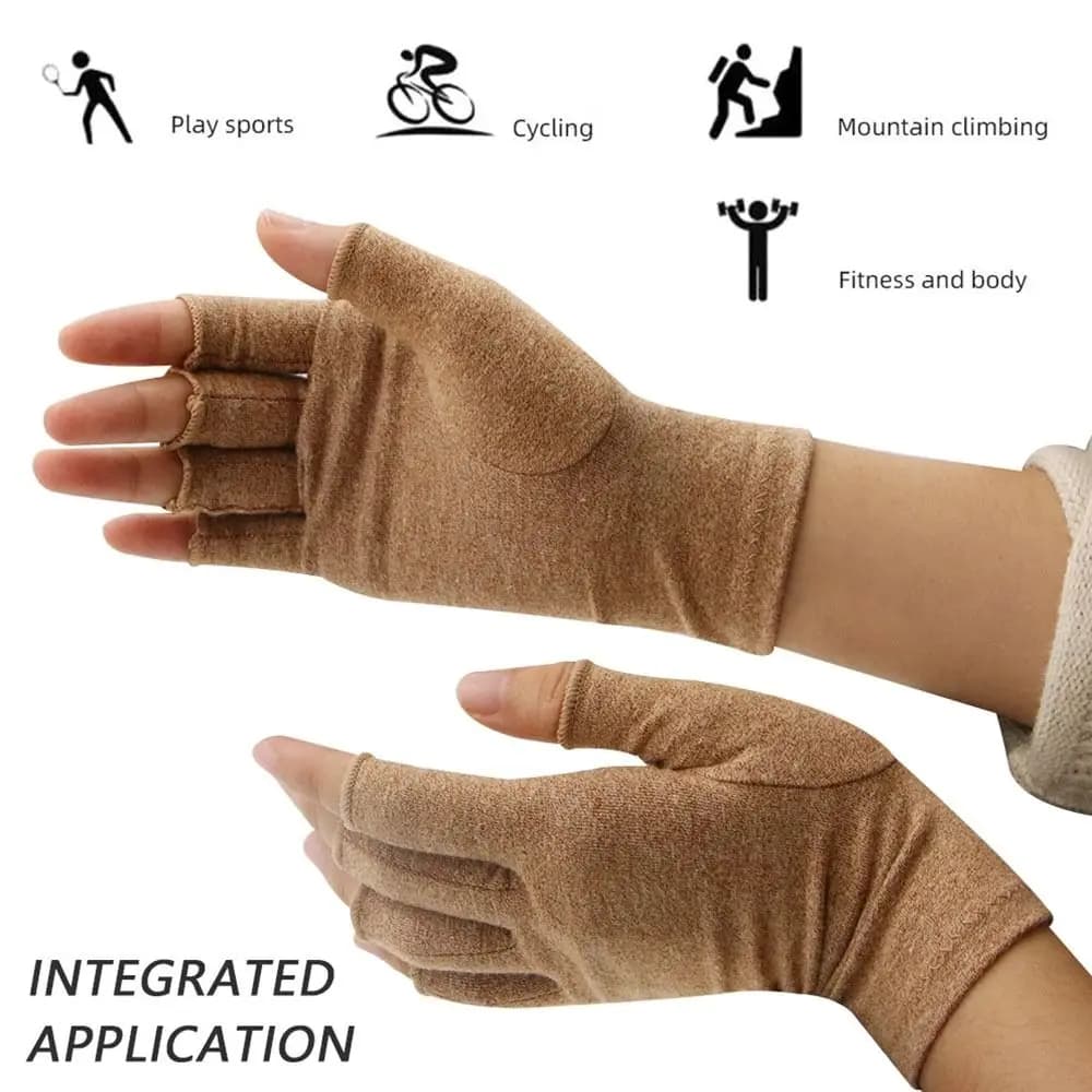 Breathable arthritis Gloves without fingers Anti-slip anti-slip touch screen gloves Comfortable gym gloves for cycling sports