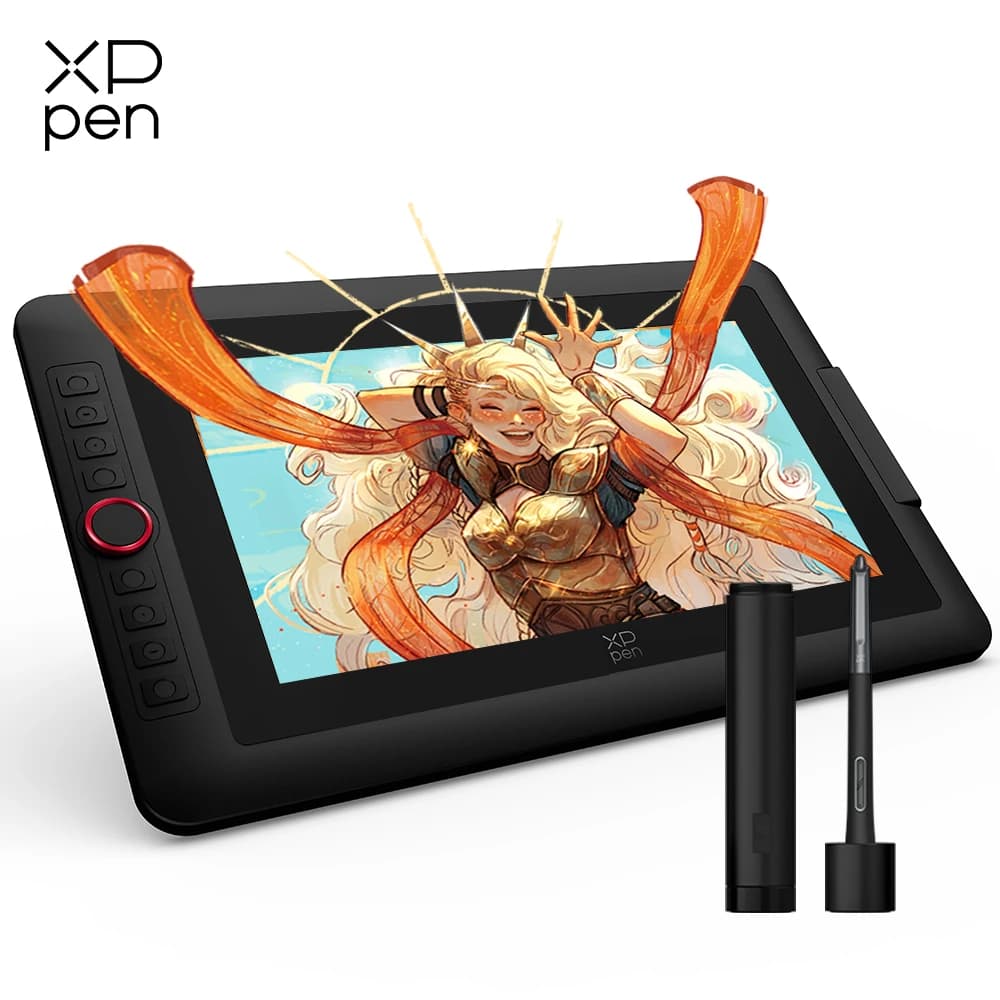 XPPen Artist 13.3 Pro V2 Drawing Monitor, Digital Graphic Tablet with 13.3 Inch Screen, Completely Laminated Pen Display with X3 Pro Style
